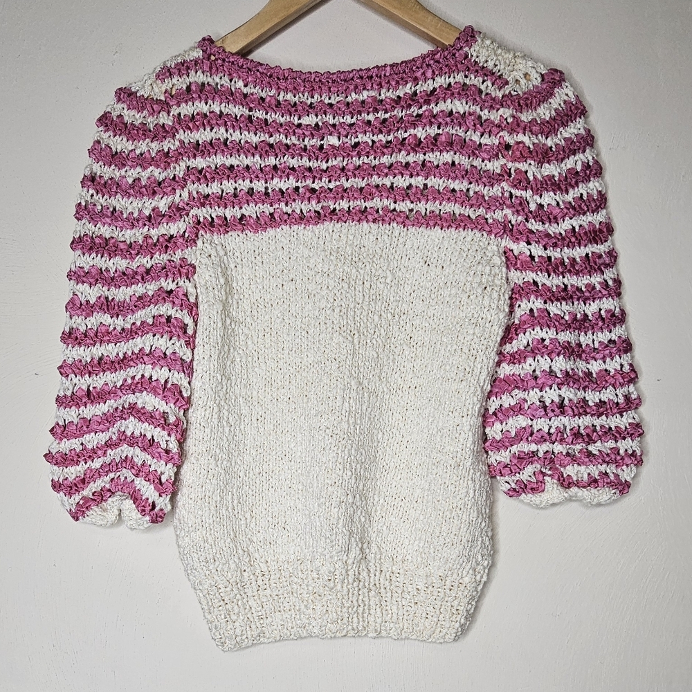 NWoT Vintage Giacca Crochet Sweater